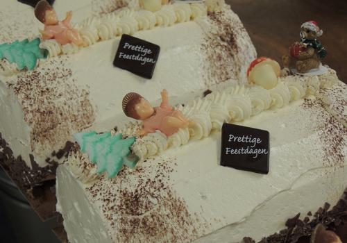 Kerststronk/nieuwjaarsbiscuit C.A.B. Vanille