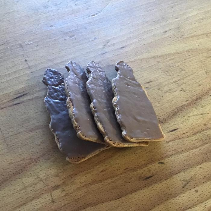 Zakje speculoos Sintvorm met melkchocolade
