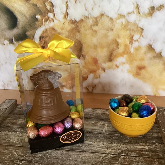 Paasklok met eitjes 12cm